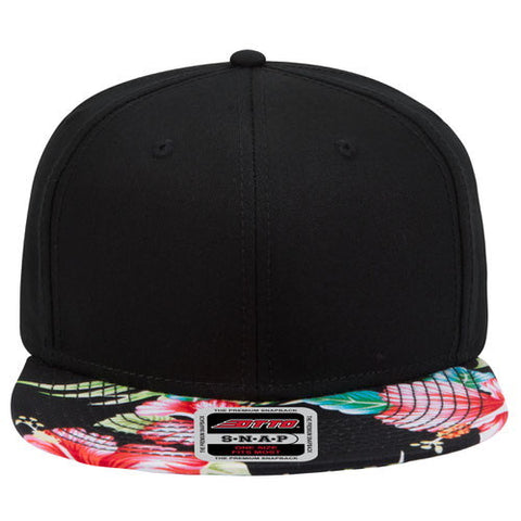 Floral/Black Snapback