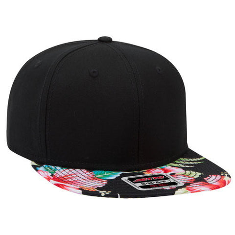 Floral/Black Snapback