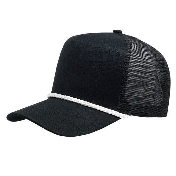 Black/White Rope Snapback – Salty Bird